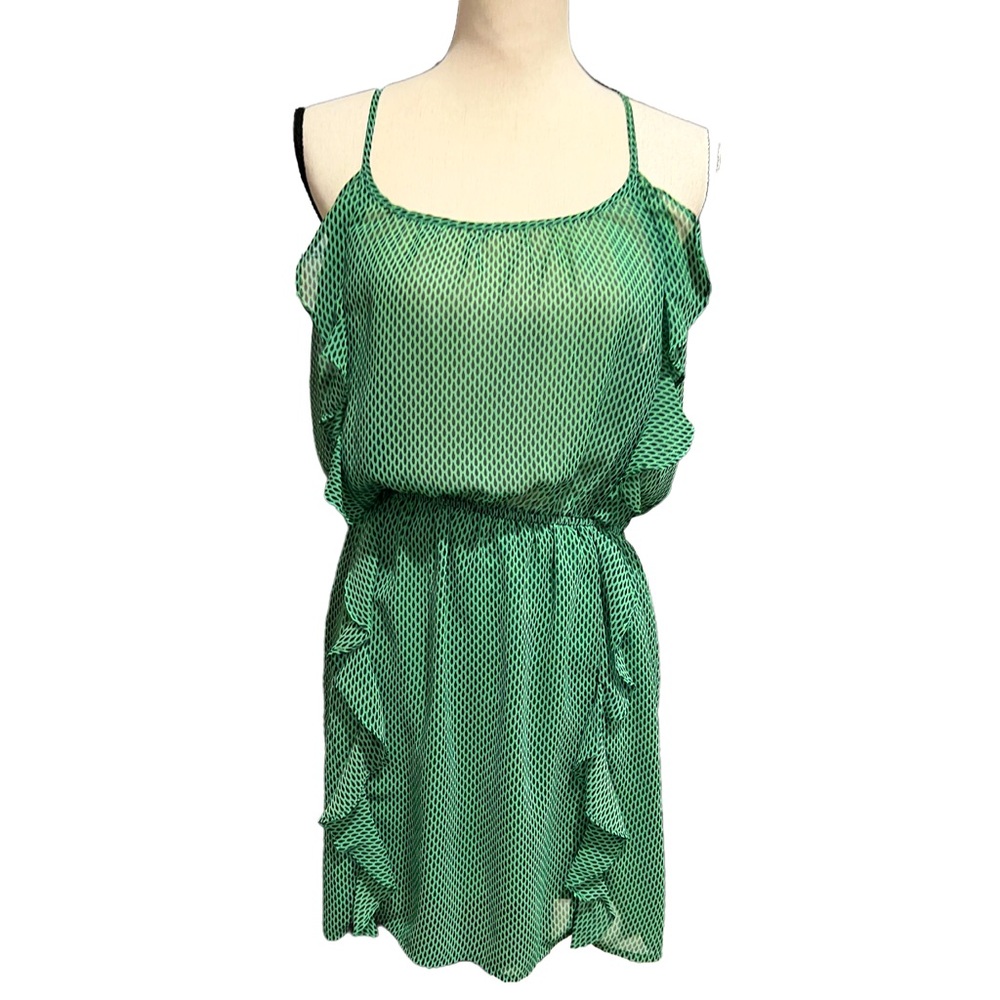 CRIMSON COAST CASUAL MINI DRESS GREEN  SIZE MEDIUM